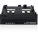 Icy Dock MB344SPO parte carcasa de ordenador, Bastidor de instalación negro, Metal, Negro, 145,8 mm, 167,7 mm, 41,3 mm, 364 g