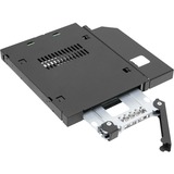 Icy Dock MB411SPO-B panel bahía disco duro Negro, Chasis intercambiable negro, 2.5", SATA, Serial Attached SCSI (SAS), Negro, Metal, 6 Gbit/s, Unidad de disco duro, SSD