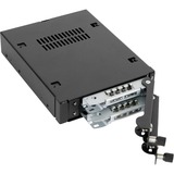 Icy Dock MB492SKL-B panel bahía disco duro Negro, Chasis intercambiable negro, 2.5", SATA, Serial Attached SCSI (SAS), Negro, Metal, Unidad de disco duro, SSD, 25,4 mm