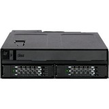 Icy Dock MB602SPO-B panel bahía disco duro Negro, Backplane  negro, Negro, Metal, 9.5,12.7 mm, 1 Ventilador(es), 4 cm, 12 Gbit/s