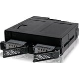 Icy Dock MB602SPO-B panel bahía disco duro Negro, Backplane  negro, Negro, Metal, 9.5,12.7 mm, 1 Ventilador(es), 4 cm, 12 Gbit/s