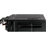 Icy Dock MB602SPO-B panel bahía disco duro Negro, Backplane  negro, Negro, Metal, 9.5,12.7 mm, 1 Ventilador(es), 4 cm, 12 Gbit/s