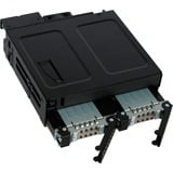 Icy Dock MB602SPO-B panel bahía disco duro Negro, Backplane  negro, Negro, Metal, 9.5,12.7 mm, 1 Ventilador(es), 4 cm, 12 Gbit/s