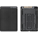 Icy Dock MB705M2P-B caja para disco duro externo Caja externa para unidad de estado sólido (SSD) Negro M.2, Convertidor negro, Caja externa para unidad de estado sólido (SSD), M.2, M.2, 32 Gbit/s, Negro