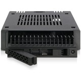 Icy Dock MB741SP-B caja para disco duro externo Carcasa de disco duro/SSD Negro 2.5", Bastidor de instalación negro, Carcasa de disco duro/SSD, 2.5", SAS-3, Serial ATA III, Hot-swap, Negro