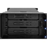 Icy Dock MB830SP-B caja para disco duro externo Caja de disco duro (HDD) Negro 3.5", Chasis intercambiable negro, Caja de disco duro (HDD), 3.5", SAS, SATA, 6 Gbit/s, Hot-swap, Negro