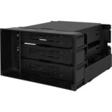 Icy Dock MB830SP-B caja para disco duro externo Caja de disco duro (HDD) Negro 3.5", Chasis intercambiable negro, Caja de disco duro (HDD), 3.5", SAS, SATA, 6 Gbit/s, Hot-swap, Negro