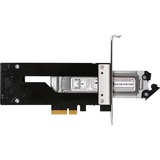 Icy Dock MB840M2P-B tarjeta y adaptador de interfaz Interno M.2, Bastidor de instalación negro/Plateado, PCIe, M.2, PCIe 3.0, Negro, Plata, Pasivo, 32 Gbit/s