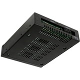 Icy Dock MB992SK-B base de conexión para disco duro, Chasis intercambiable negro, Unidad de disco duro, SSD, SATA, Serial ATA II, Serial ATA III, 2.5", 6 Gbit/s, Metal, Unidad de disco duro, Poder