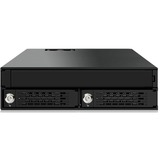 Icy Dock MB994IKO-3SB panel bahía disco duro Negro, Bastidor de instalación negro, Negro, Aluminio, Metal, 15 mm, 1 Ventilador(es), 4 cm, 12 Gbit/s