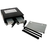 Icy Dock MB994IKO-3SB panel bahía disco duro Negro, Bastidor de instalación negro, Negro, Aluminio, Metal, 15 mm, 1 Ventilador(es), 4 cm, 12 Gbit/s