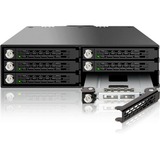 Icy Dock MB996SK-6SB panel bahía disco duro Negro, Chasis intercambiable negro, Negro, Metal, 9.5 mm, 1 Ventilador(es), 4 cm, 12 Gbit/s
