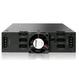 Icy Dock MB996SP-6SB unidad de disco multiple Negro, Chasis intercambiable negro, 800 g, Negro