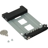 Icy Dock MB996TK-B caja para disco duro externo Carcasa de disco duro/SSD Aluminio, Negro 2.5", Bastidor de instalación negro, Carcasa de disco duro/SSD, 2.5", SATA, Serial ATA II, Serial ATA III, Aluminio, Negro