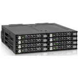 Icy Dock MB998SK-B panel bahía disco duro Negro, Bastidor de instalación negro, Negro, Metal, 7 mm, 2 Ventilador(es), 4 cm, 6 Gbit/s