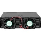 Icy Dock MB998SP-B unidad de disco multiple Negro, Chasis intercambiable negro, 875 g, Negro