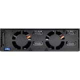 SilverStone FS204 unidad de disco multiple Negro, Chasis intercambiable negro, SATA, Serial ATA II, Serial ATA III, 2.5", 670 g, Negro