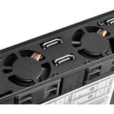 SilverStone FS204 unidad de disco multiple Negro, Chasis intercambiable negro, SATA, Serial ATA II, Serial ATA III, 2.5", 670 g, Negro