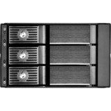 SilverStone FS303 unidad de disco multiple Negro, Chasis intercambiable negro, Unidad de disco duro, SSD, SATA, 3.5", 6 Gbit/s, Negro, 1 Ventilador(es)