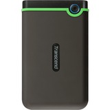 Transcend StoreJet 25M3 disco duro externo 2000 GB Gris, Unidad de disco duro negro/Verde, 2000 GB, 2.5", 3.2 Gen 1 (3.1 Gen 1), 5400 RPM, Gris