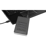 Verbatim Disco duro portátil y seguro Store n Go de 2 TB con teclado, Unidad de disco duro negro/Plateado, 2000 GB, 3.2 Gen 1 (3.1 Gen 1), Negro, Plata