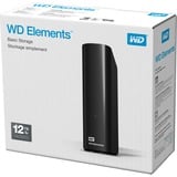 WD Elements Desktop disco duro externo 12000 GB Negro, Unidad de disco duro negro, 12000 GB, 3.2 Gen 1 (3.1 Gen 1), Negro