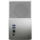 WD MY CLOUD HOME Duo dispositivo de almacenamiento personal en la nube 6 TB Ethernet Plata, Blanco, NAS blanco, 6 TB, Unidad de disco duro, 10,100,1000 Mbit/s, Plata, Blanco, 102 mm, 160 mm