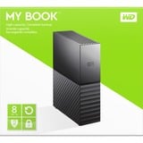 WD My Book disco duro externo 8000 GB Negro, Unidad de disco duro negro, 8000 GB, 3.5", 3.2 Gen 1 (3.1 Gen 1), Negro