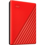 WD My Passport disco duro externo 2000 GB Rojo, Unidad de disco duro rojo, 2000 GB, 2.5", 3.2 Gen 1 (3.1 Gen 1), Rojo