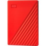 WD My Passport disco duro externo 2000 GB Rojo, Unidad de disco duro rojo, 2000 GB, 2.5", 3.2 Gen 1 (3.1 Gen 1), Rojo