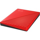 WD My Passport disco duro externo 2000 GB Rojo, Unidad de disco duro rojo, 2000 GB, 2.5", 3.2 Gen 1 (3.1 Gen 1), Rojo