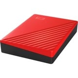 WD My Passport disco duro externo 4000 GB Rojo, Unidad de disco duro rojo, 4000 GB, 3.2 Gen 1 (3.1 Gen 1), Rojo