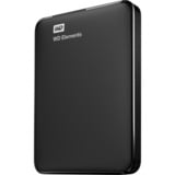 WD WD Elements Portable disco duro externo 1000 GB Negro, Unidad de disco duro negro, 1000 GB, 2.5", 3.2 Gen 1 (3.1 Gen 1), Negro