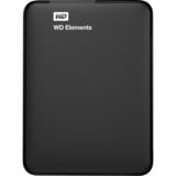 WD WD Elements Portable disco duro externo 2000 GB Negro, Unidad de disco duro negro, 2000 GB, 2.5", 3.2 Gen 1 (3.1 Gen 1), 5400 RPM, Negro