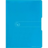 Herlitz 11207354 portafolio para presentaciones 20 bolsillos A4, Carpeta transparente/Azul, Azul, Transparente, Polipropileno (PP), 20 bolsillos, Retrato, A4, 1 pieza(s)