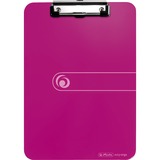Herlitz 11226404 portapapel Plástico, Poliestireno Rojo, Tablero de bornes violeta, Rojo, Plástico, Poliestireno