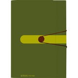 Herlitz 11411253 carpeta Polipropileno (PP) Verde verde oscuro, Polipropileno (PP), Verde, Apaisado, Tarjeta de visita, Banda elástica, 1 pieza(s)