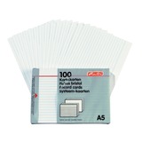 Herlitz 1150507 ficha Blanco 100 pieza(s), Fichas blanco, Blanco, 100 pieza(s)