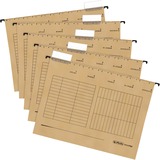 Herlitz 5874458 archivador colgante A4 Cartón Marrón 5 pieza(s), Organizador beige, A4, Cartón, Marrón, Alemania, 5 pieza(s)