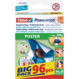 tesa Powerstrips POSTER Etiqueta de instalación, Pegamento blanco, Etiqueta de instalación, Blanco, Interior, 96 pieza(s)