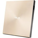 ASUS ZenDrive U9M unidad de disco óptico DVD±RW Oro, Regrabadora DVD externa dorado, Oro, Bandeja, Horizontal, Portátil, DVD±RW, USB 2.0