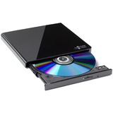 HLDS Slim Portable DVD-Writer, Regrabadora DVD externa negro, Negro, Bandeja, Sobremesa/Portátil, DVD±RW, USB 2.0, 60000 h, Minorista