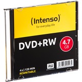 Intenso DVD+RW 4.7GB, 4x 4,7 GB 10 pieza(s), DVDs vírgenes 4x, 4,7 GB, DVD+RW, 120 mm, 10 pieza(s), Caja de cd