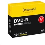 Intenso DVD-R 4.7GB, Printable, 16x 4,7 GB 10 pieza(s), DVDs vírgenes Printable, 16x, DVD-R, 120 mm, Imprimible, Caja de cd, 10 pieza(s), 4,7 GB