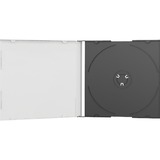 MediaRange BOX21 funda para discos ópticos Caja transparente para CD 1 discos Negro, Transparente, Funda protectora Caja transparente para CD, 1 discos, Negro, Transparente, Plástico, 120 mm, 140 mm, A granel
