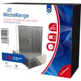 MediaRange BOX32 funda para discos ópticos Funda de DVD 1 discos Negro, Transparente, Funda protectora Funda de DVD, 1 discos, Negro, Transparente, Plástico, 120 mm, 140 mm, Minorista