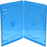 MediaRange BOX39-2-50 funda para discos ópticos Estuche de plástico para Blu-ray 2 discos Azul, Transparente, Funda protectora azul/Transparente, Estuche de plástico para Blu-ray, 2 discos, Azul, Transparente, Plástico, 120 mm, Resistente al polvo, Resistente a rayones, Resistente a golpes
