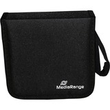 MediaRange BOX50 funda para discos ópticos Funda cartera 24 discos Negro, Bolsa negro, Funda cartera, 24 discos, Negro, Nylon, 120 mm, 164 mm, Minorista