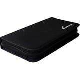 MediaRange BOX51 funda para discos ópticos Funda cartera 48 discos Negro, Bolsa negro, Funda cartera, 48 discos, Negro, Nylon, 120 mm, 289 mm, A granel