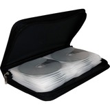 MediaRange BOX51 funda para discos ópticos Funda cartera 48 discos Negro, Bolsa negro, Funda cartera, 48 discos, Negro, Nylon, 120 mm, 289 mm, A granel